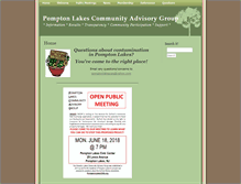 Tablet Screenshot of pomptonlakescag.org